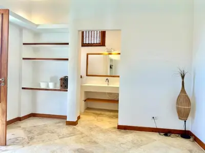 A cozinha ou kitchenette de Eco Vila frente al mar
