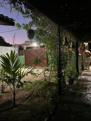 Um jardim no exterior de Pousada Imperio dos Bambus
