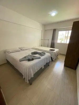 Uma cama ou camas num quarto em Apartamento no Beach Place Cumbuco