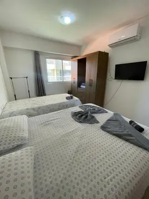 Uma cama ou camas num quarto em Apartamento no Beach Place Cumbuco