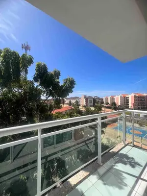 Uma varanda ou terraço em Super Apartamento Palm Beach