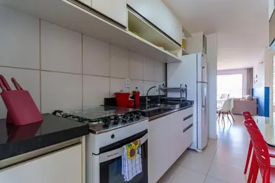 A cozinha ou kitchenette de Apartamento Golf Ville - Beach Park