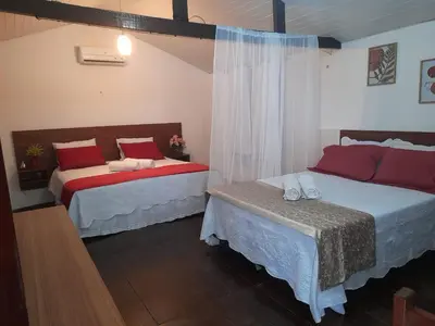 Uma cama ou camas num quarto em Cumbuco Pool Villa