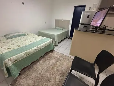 Uma cama ou camas num quarto em Apartamento mobiliado no Bairro de Fátima