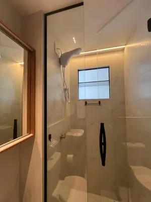Uma casa de banho em Smart Luxus Flat - Cobertura - Aldeota
