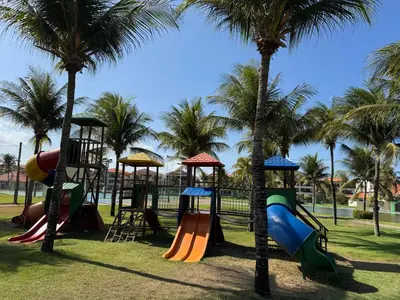 A área de jogos para crianças em Apto no Aquaville resort perto do Beach Park