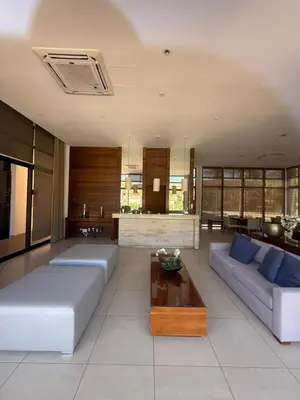 Uma área de estar em Mandara Lanai - Apto 101, bloco 12 - 2quartos, 3 wcs - Porto Dunas, pé na areia