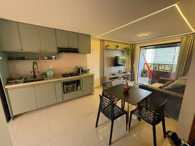 A cozinha ou kitchenette de Oásis Cumbuco Residence
