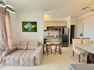 A cozinha ou kitchenette de Estilo Dunas Residence Lazer & Vista Mar