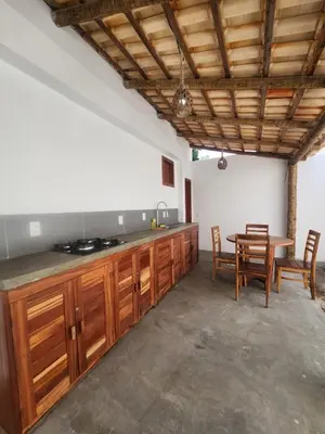 A cozinha ou kitchenette de Chalé Brisa do Pontal