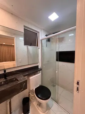 Uma casa de banho em Apartamento Luxo à 20 minutos do Cumbuco