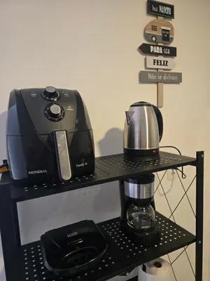 Comodidades para chá e café em Eco Paradise frente al mar Ap 231