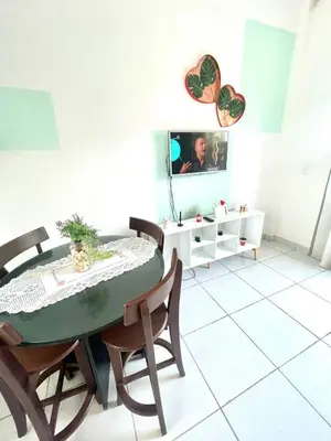 Uma área de estar em Loft Praia do Futuro Croco Beach