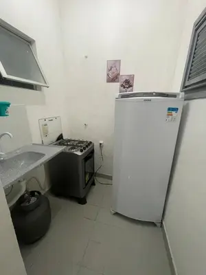 A cozinha ou kitchenette de Loft Praia do Futuro Croco Beach