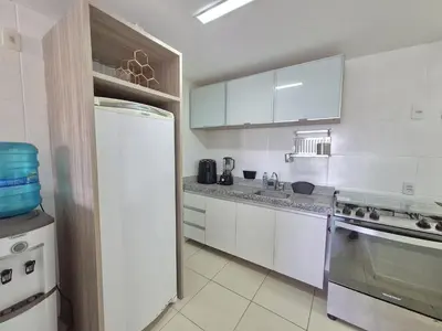 A cozinha ou kitchenette de Gransol Resort - 500m do Beach Park - Vista Mar Incrível - Porto das Dunas