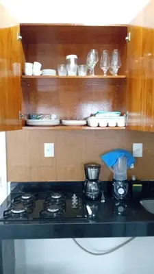 A cozinha ou kitchenette de Beira Mar Breeze Apartment