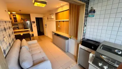 A cozinha ou kitchenette de Beach Way Porto das Dunas