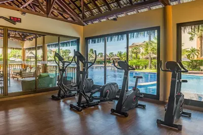 O centro de fitness e/ou as comodidades de fitness de VG Sun #206 Beira Mar no Cumbuco By Carpediem