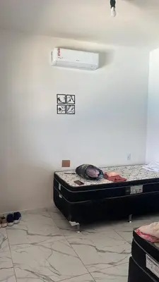 Uma cama ou camas num quarto em Casa Morro Branco