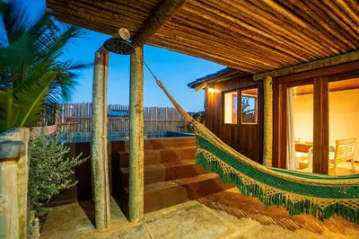 Uma varanda ou terraço em Backdoor Taíba Point Perfeito de Kite & Mar