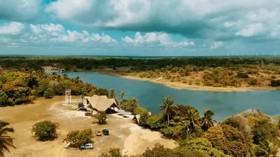 Paisagem natural perto deste parque de campismo