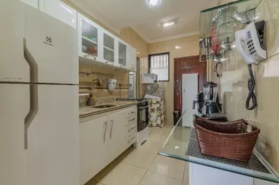 A cozinha ou kitchenette de Aquidabã #803 - Apartamento vista mar by Carpediem