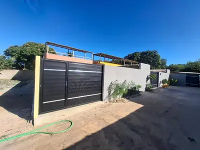 O edifício onde a casa de férias está situado