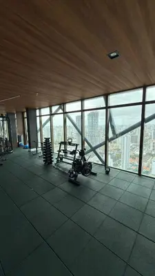 O centro de fitness e/ou as comodidades de fitness de Apartamento studio novo completo - Beach Class Meireles