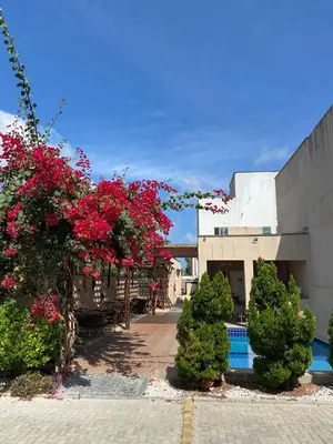 Um jardim no exterior de Casa Maia Eusébio