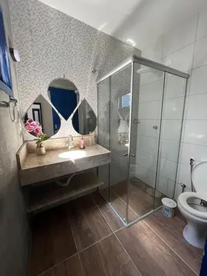 Uma casa de banho em Pousada Villa Santorini Preá