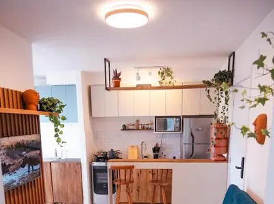 A cozinha ou kitchenette de Apartment with ocean view