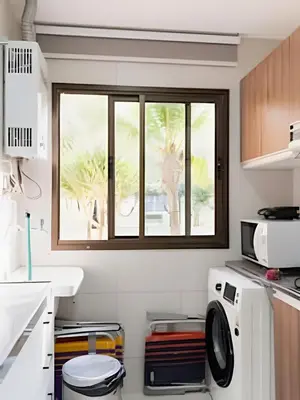A cozinha ou kitchenette de Bungalo Frente Mar N 101