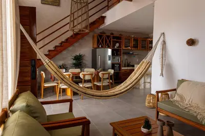 Uma área de estar em Unforgettable Sunsets 4BR Retreat with Pool in Prea