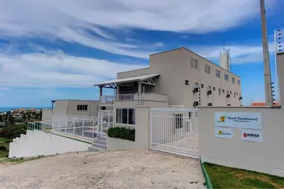 O edifício onde o apartamento está situado