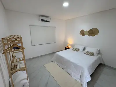 Uma cama ou camas num quarto em Casa - Elo Beach House