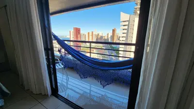 Uma varanda ou terraço em Apartamento Beira Mar Fortaleza