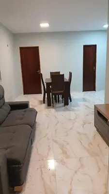 Uma área de estar em Apartamento à 1km da praia da Icaraí