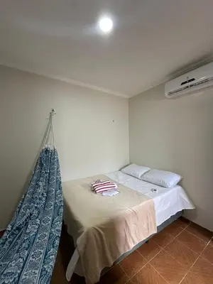 Uma cama ou camas num quarto em Preá Beach Flat