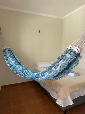 Uma cama ou camas num quarto em Preá Beach Flat