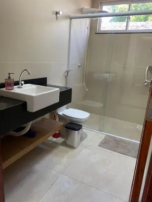 Uma casa de banho em Casa Azul em Flecheiras