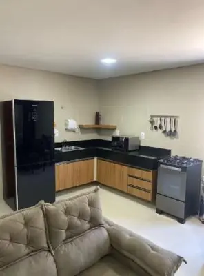 A cozinha ou kitchenette de Casa Azul em Flecheiras