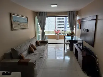 A planta de Apartamento inteiro 170m2 com 3 quartos - 100m da praia - check-in flexível