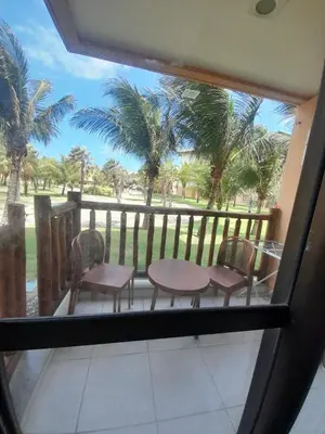 Uma varanda ou terraço em Flat 4 corações VG Sun Cumbuco