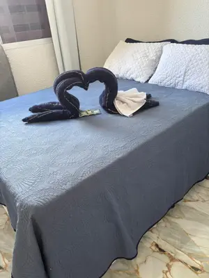 Uma cama ou camas num quarto em Vista Mar e Pé na Areia,Apartamento novo na Praia do Futuro bem próximo do Crocobeach