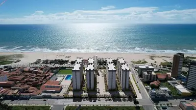 Uma vista do mar geral ou uma vista do mar a partir do apartamento