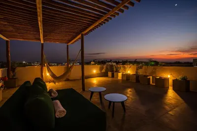 Uma varanda ou terraço em Villa Nikita