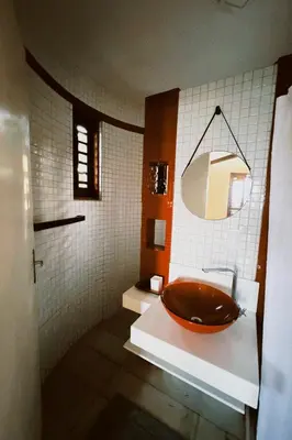 Uma casa de banho em Casa do Prãna