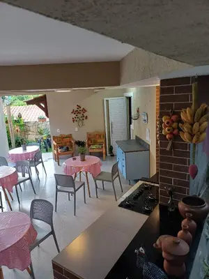 Uma área de estar em Pousada Monte das Candeias