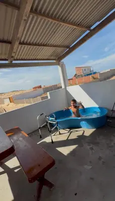 Uma varanda ou terraço em Por do sol residence