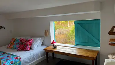 Uma cama ou camas num quarto em Preá Wind Studios